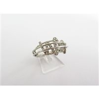 Anillo Damiata Gioielli Mujer in Oro blanco Zircone 582/102-D199 - 582/102-D199